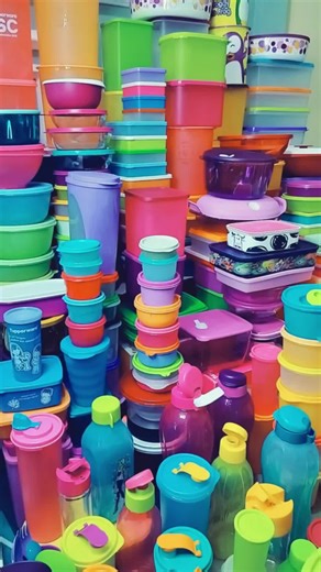 Tupperware Crystalwave Soup Mug 450 ml - Mangkuk Sup dengan Tutup Bukaan untuk Microwave - Biru orange Kitchenware