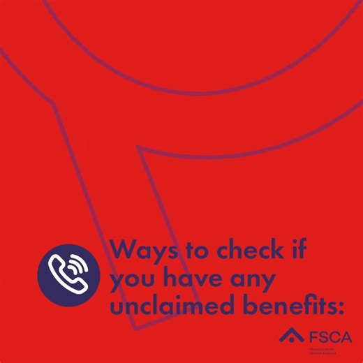 Do you know how to check if you have unclaimed benefits? Contact the pension fund you belonged to, call the FSCA Call Centre on 0800 20 3722 or 012 428 8000, or visit https://bit.ly/4ijjN8L. #ConsumerEducation #UnclaimedAssets #FSCAMyMoney | FSCA South Africa