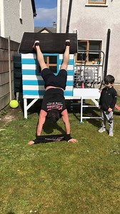 1.5K views · 21 reactions | Upside down T shirt challenge with a bonus back scratch from the little man | Sheer Fitness | Facebook
