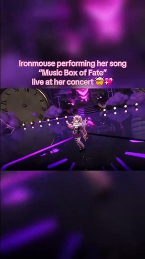 Ironmouse performing her song "Music Box of Fate" live at her concert 🤯💖