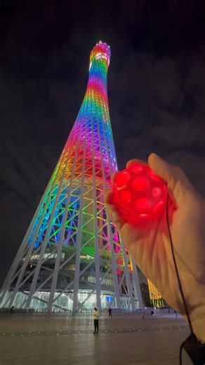 LED Bounceback over the rainbow 🌈 #waboba #moonball #ledlights #bouncyball #newtoy #china