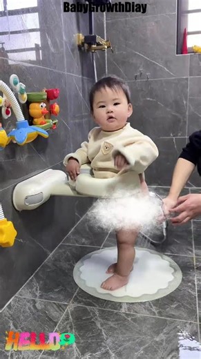 How Do I Clean My Baby’s Bottom Easily? Try the Baby Butt Washing Stand!#Shorts