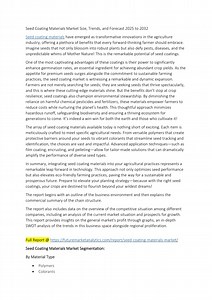 Seed Coating Technology: Driving the Agricultural Revolution - SlideServe