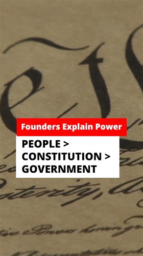 1K views · 34 reactions | People > Constitution > Government: Founders Explain Power Forget power TO the people. It's actually power FROM the people. James Wilson put it this way: "As our constitutions are superior to our legislatures; so the people are superior to our constitutions." | Tenth Amendment Center | Facebook
