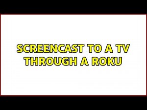 Ubuntu: Screencast to a TV through a Roku