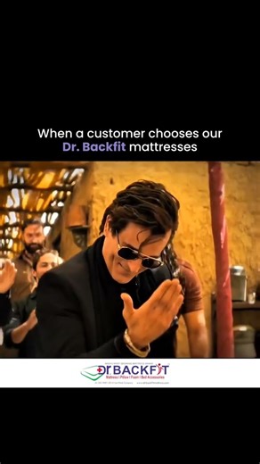 💤 When a customer chooses our Dr. Backfit Mattresses…