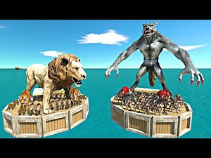 Night Werewolf Coliseum Challenge | Lion + Tiger Team vs Night Werewolf Team - ARBS