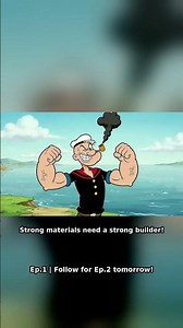 How Popeye REALLY Builds a Bridge 🌉💪 #youtube