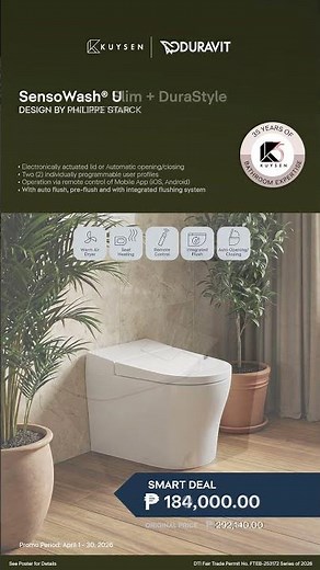 Duravit SensoWash offers practical features that make daily use cleaner and more efficient