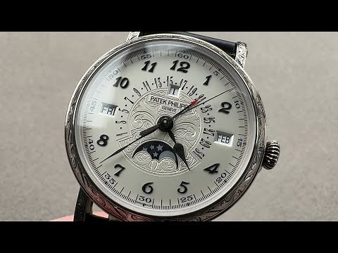 Patek Philippe 5160 Perpetual Calendar Engraved 5160/500G-001 Patek Philippe Watch Review