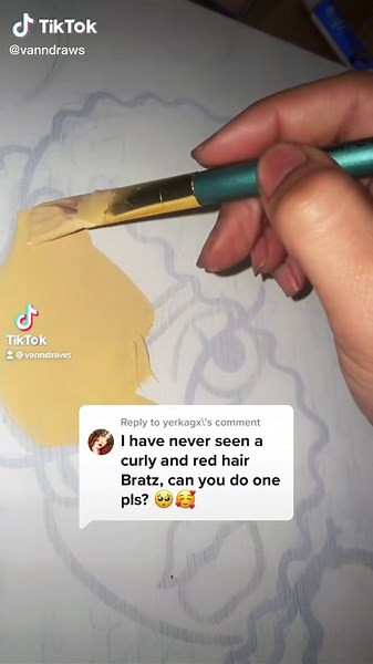 Curly Bratz Doll Drawing Tutorial