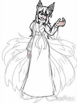 SCP-953 "The Polymorphic Humanoid" Speedpaint! #SCP953 #SCP #speedpaint #kumiho #fox