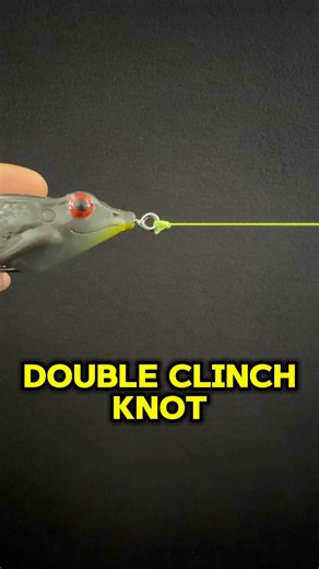 Double clinch knot in seconds easy to follow step by step fishing knot tutorial #education #shorts