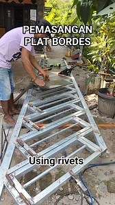Installing checkered plate on a folding ladder #creative_ideas #reels #fyp_viral #folding_ladder #wide_reach @sorotan | Fery Welders