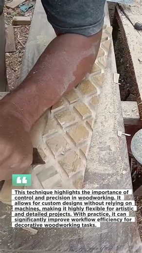 This Hand Chisel Technique Creates Perfect Wood Patterns