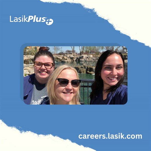 Why do you like working at LasikPlus? Alyssa - LASIK Coordinator: "I love working here because my coworkers end up being like my family!" Savannah - Center Director: "I love working here because of the connections we make with patients and everything we get to learn!" Sydney - Technician: "I love working here because I love being able to help people gain freedom from their glasses and contacts!" https://careers.lasik.com/ | LasikPlus
