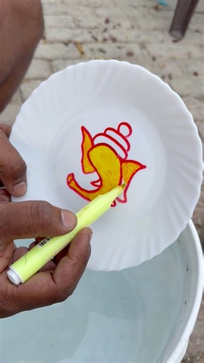 7.5K views · 56 reactions | Very Easy Lord Ganesha Ji Drawing With Floating Pen For Beginners | Easy Drawing | AP Drawing | Facebook