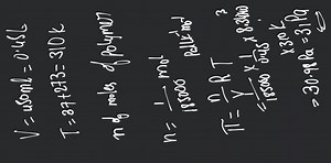 2.12 Calculate the osmotic pressure in pascals exerted by a sol... | Filo