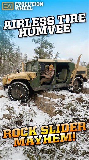 Airless Tire Humvee - Rock Slider Mayhem!