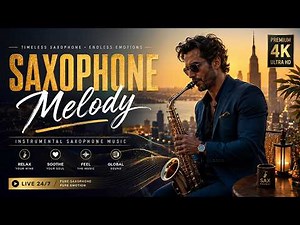 Rainy Evening Saxophone ☔ Smooth Jazz Instrumentals for Deep Sleep & Relaxing Nights