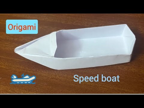 Origami Speed boat - How to fold | Easy paper boat | STEP BY INSTRUCTION
