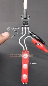 27K views · 152 reactions | MOSFET 12V LED Blinking Circuit | Electric 2.0 | Facebook
