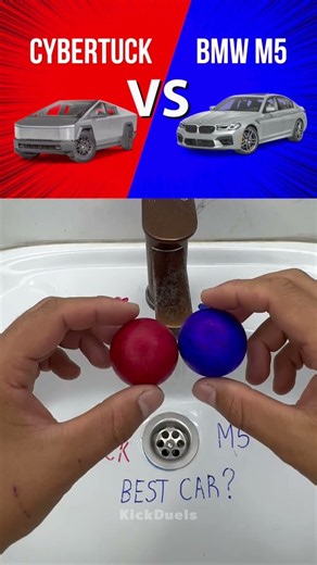 Cybertruck vs BMW M5! Which Beast is Stronger? 🔋vs💨