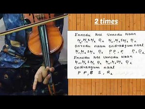 Enna Solla Song in Violin with notes/#tutorial/#Musicblossom