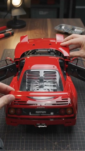 Assembling a Ferrari F40 from Scratch! 🏎️✨| Ultra Realistic Mechanical Assembling #shorts
