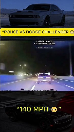 Police Chased This Dodge Challenger… 😳#police #dodgechallenger