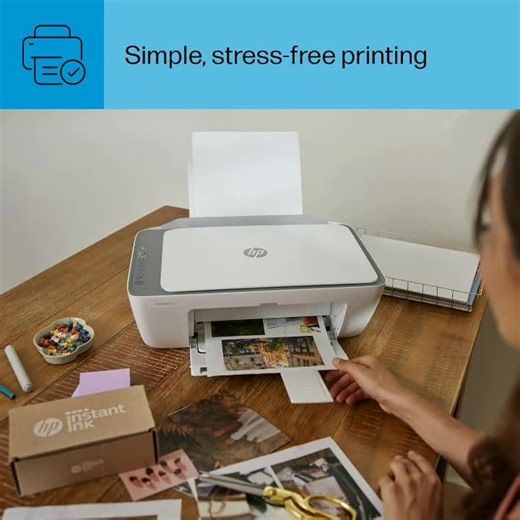 HP DeskJet 2855e Wireless All-in-One Color Inkjet Printer, Scanner, Copier, Best-for-home, 3 months of ink included (588S5A) https://amzn.to/4fb7Rof