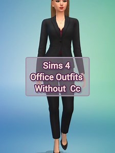 Stylish Sims 4 Office Outfits Without CC