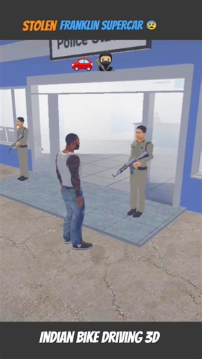 Franklin's Supercar is Stolen From A Girl in Indian bike driving 3d #indianbikedriving3d #gta