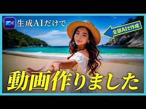【動画生成】AI だけで動画作成する方法！素材なしでここまでできる!?