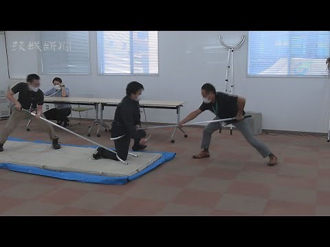 職員ら不審者対応訓練 常総市