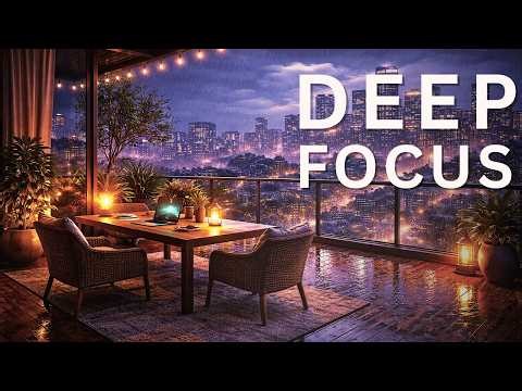 High-Rise Night Lofi | Warm Guitar for Deep Focus (2 Hours)