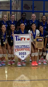 💥That game-winning point!💥 Saints’ Volleyball are back to back TAPPS 5A State Champions! 🏆🏐 We were all out of our seats cheering, Football team included! #PTF 💙 That’s two Saints’ state championships this year and we’re not done yet! | All Saints' Episcopal School