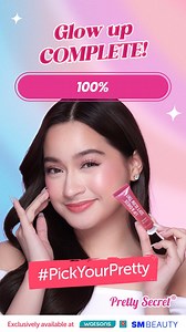Transform to pretty in seconds with Pretty Secret Lip & Cheek Soft Glow Tint in Warm Blush. Tint on lip, blush on cheeks. Try it and get that glowy, radiant finish that lasts. Affordable beauty, always pretty! #PickYourPretty | Pretty Secret
