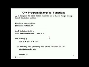 Programming Languages lect8 C++Functions2