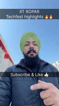 Day one Techfest highlights 🔥#iitropar #techfest