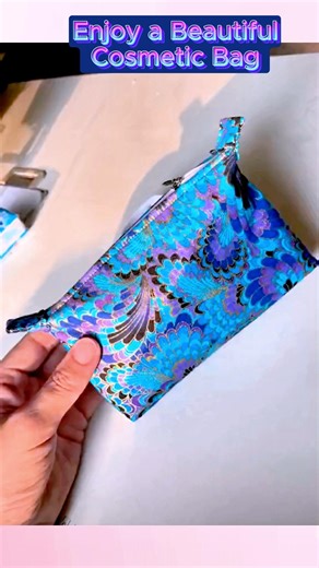 Enjoy a Beautiful Cosmetic Bag #cosmeticbag #makeupbag #storagebag #beautifulbag #reelfyp #CreativeCrafting #Crafting #sewing #selfimprovement #sewinglovers #DIY #LOVESEWING #selflearning #sewingtricks #diy #giftideas2023 #reeltutorial #bag #bagmakingidea #cutebag #baglover #bagmaking #zipperbag #lovecrafting #Craft #howtomake #howto #reelsfypシ | All Girls' Things