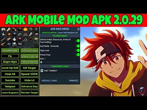 ARK Mobile Mod Menu Apk 2.0.29 💯 Android 10 + Mod🔥 Unlimited Amber,Crash Fix 🔥