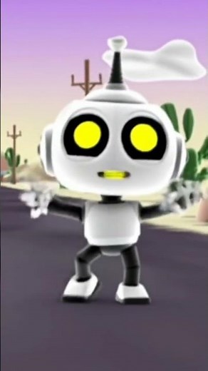 Rob the robot dancing in anime