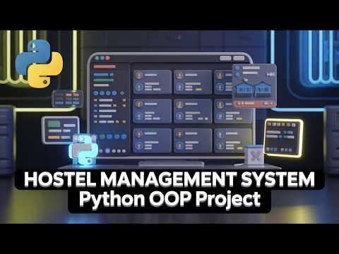 🏨 Hostel Management System (Python OOP) || Python Intermediate Projects for students || python tut.