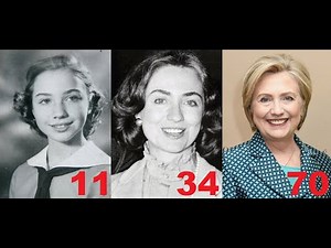 Hillary Clinton from 0 to 75 years old