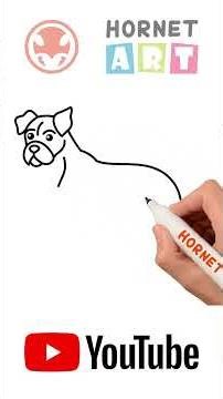 🐕 How to Draw Boxer Dog (Boxer Dog Drawing)