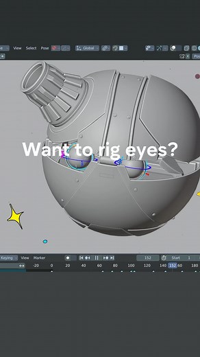 Nikita Verkhozin | Hardware & Tech | a simple way to rig eyes in Blender 😛 | Instagram