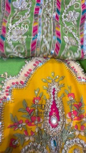 Vikas dhir on Instagram: "🔥 Celebrate Lohri in timeless Punjabi fulkari Dashing crepe suit | Festive | Elegant #dchunstich #fashion #punjab #lohri"