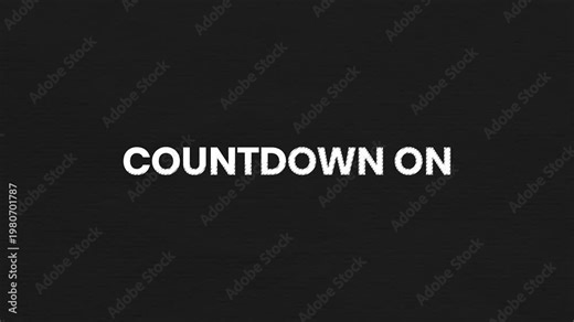 Countdown On Vintage Text Animation 4K Timer Background for Event Deadlines and Launch Countdowns