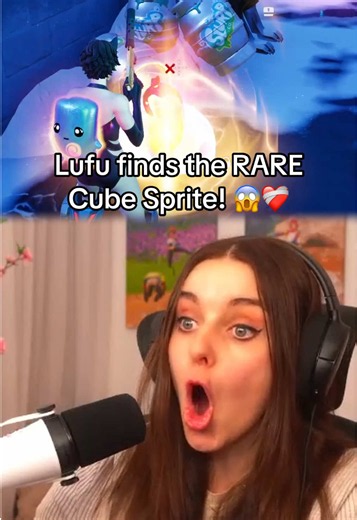 The Cube Sprites EXIST! 😂 #loserfruit #stream #fortnite #sprites #raresprite